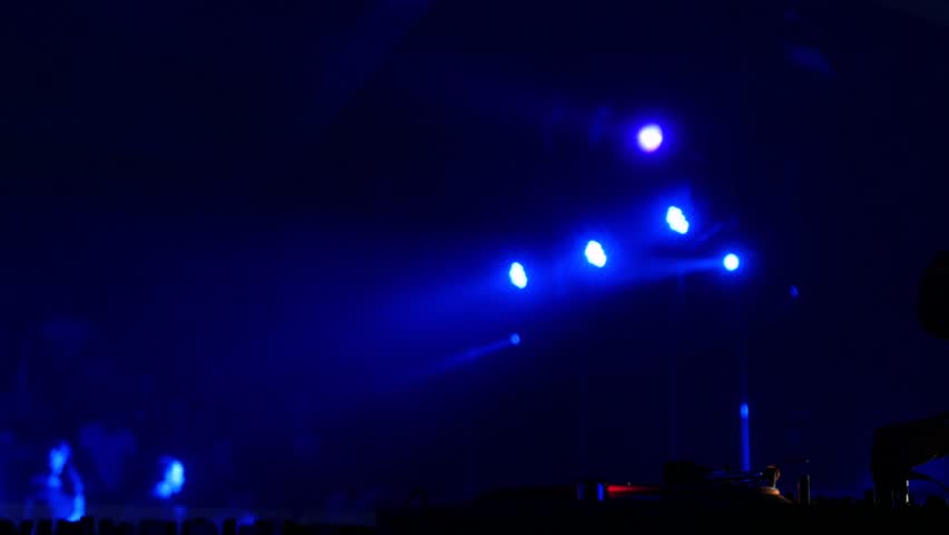Fire Engine Truck And Ambulance Car At Night Emergency Lights Low Angle Footage Of A Dj S Audio Mixer And Scratching On The
