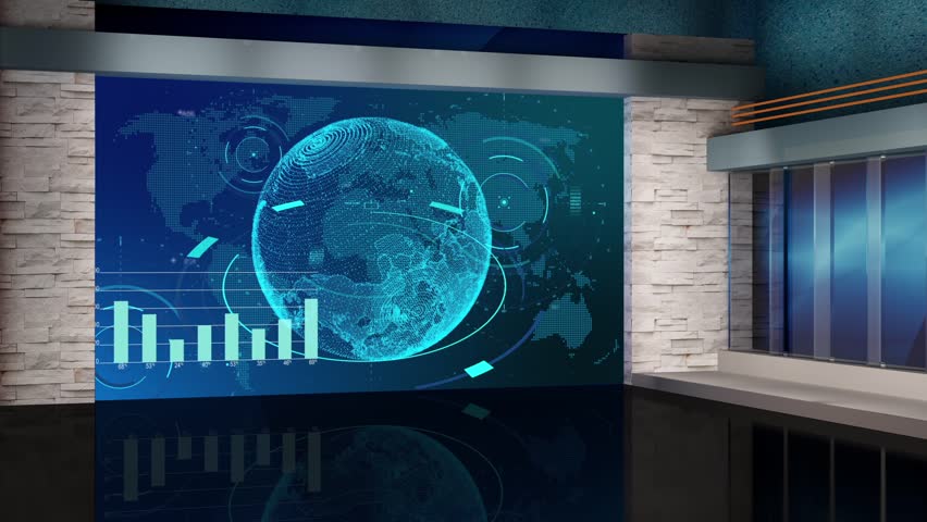 Stock Video Of News Broadcast Tv Studio Green Screen Stock Video Of News Broadcast Tv Studio Green Screen