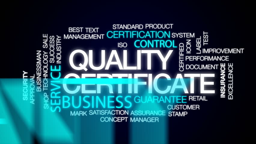 Quality Management Animated Word Cloud, Text Design Animation. Stock ...