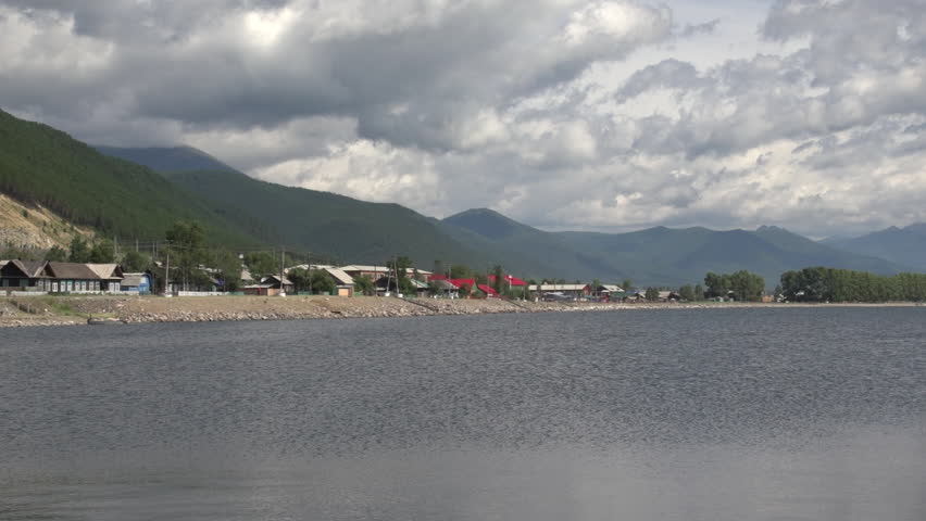 Stock Video Clip of View of the village of Nizhneangarsk in | Shutterstock