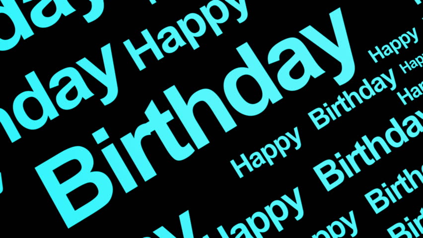 Happy Birthday Text Blue Looping Animated Stock Footage Video (100%  Royalty-free) 2624762 | Shutterstock