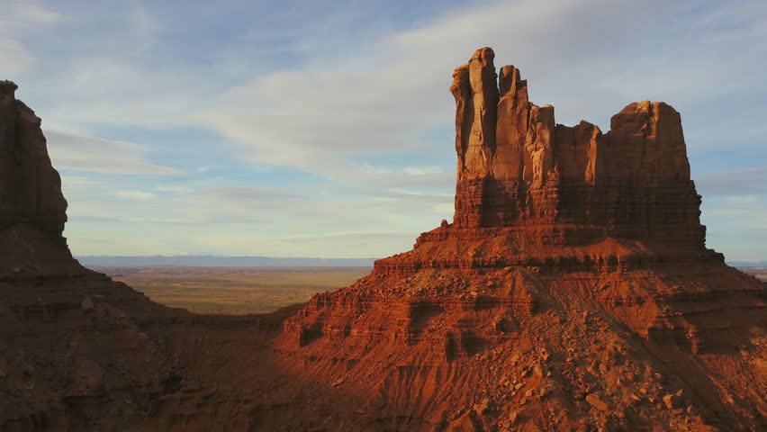 Timelapse Pan / Tilt Up Monument Valley, Arizona Massive Sandstone Rock ...