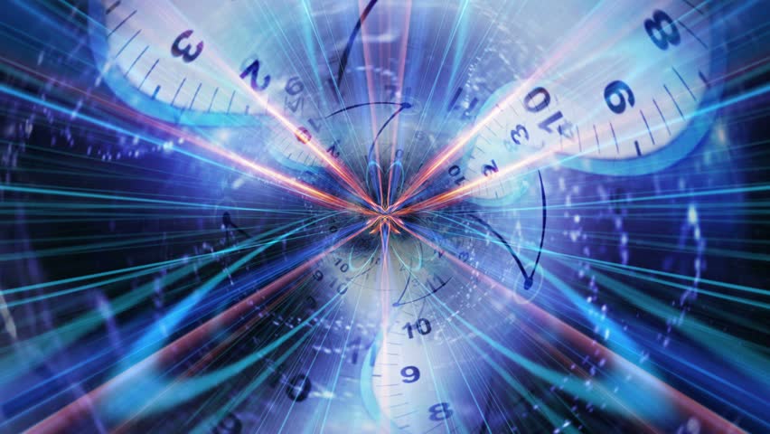 Time Travel Concept Tunnel Background, Loop Stock Footage Video 9689147 ...