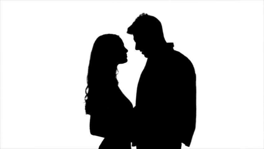 Image result for couple looking at each other silhouette