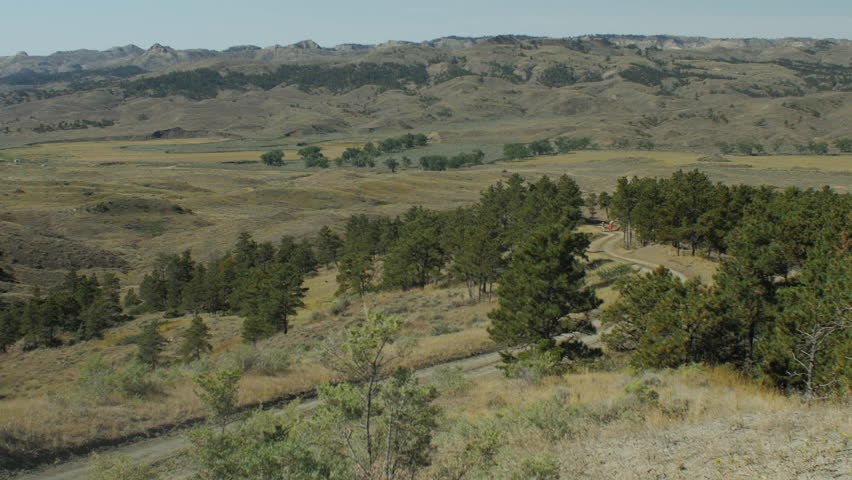 Hills, Road, Landscape, And River In Montana Image - Free Stock Photo 