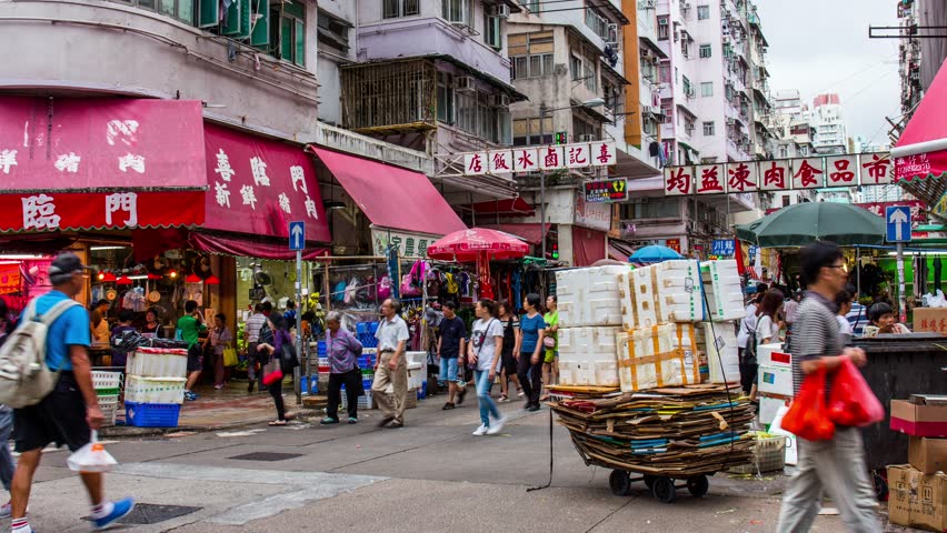 Sham Shui Po Hong Kong Stock Footage Video 100 Royalty