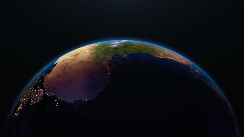 Earth View From Space With Stock Footage Video 100 Royalty