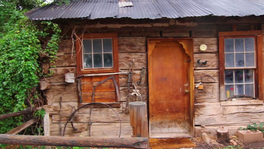 An Old Western Log Home Stockvideos Filmmaterial 100