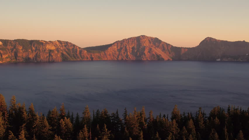 Aerial View Of Crater Lake National Park, Oregon Image - Free Stock ...