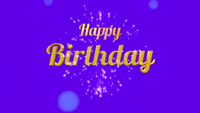 Download Happy Birthday Message With Gold Falling Stars On Yellow Background Stock Footage Video 8939764 ...