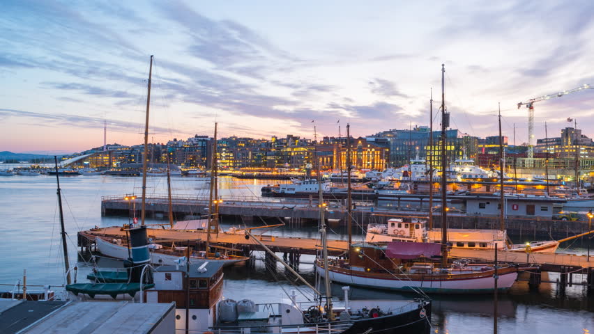Port Of Oslo With Ships Image Free Stock Photo Public Domain Photo 