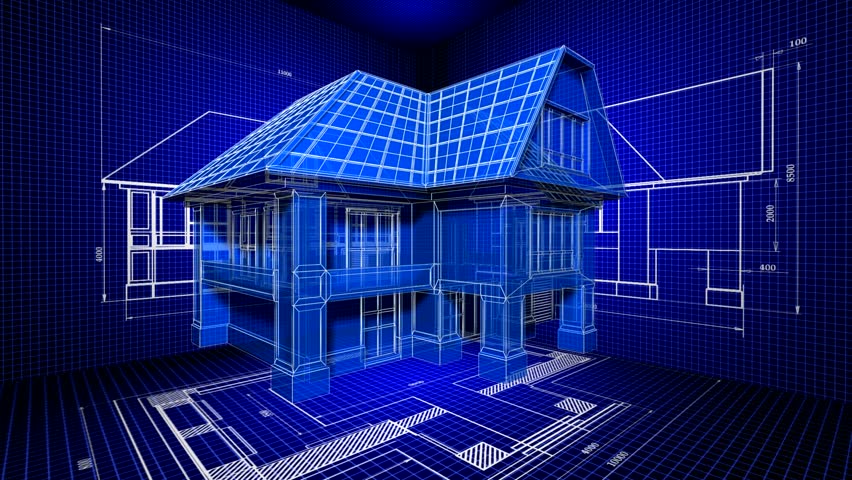 3d Model of the House Stock Footage Video (100% Royalty ...