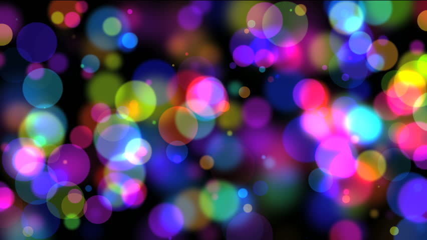 Illumination Garland Blinking Bokeh Background With Zoom In And Out ...