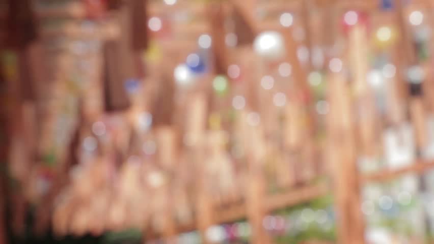 Wind Chimes Stock Footage Video Shutterstock Kawagoe Japan 20 July 2017 Colorful Glass Wind Chimes Hang From Wood Structure