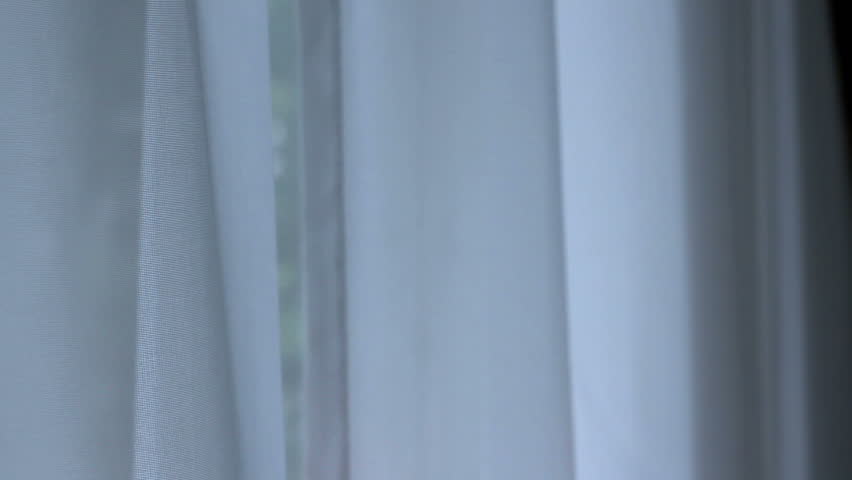 Hd00 08spooky Swaying Curtains In A Haunted House On Dark Day