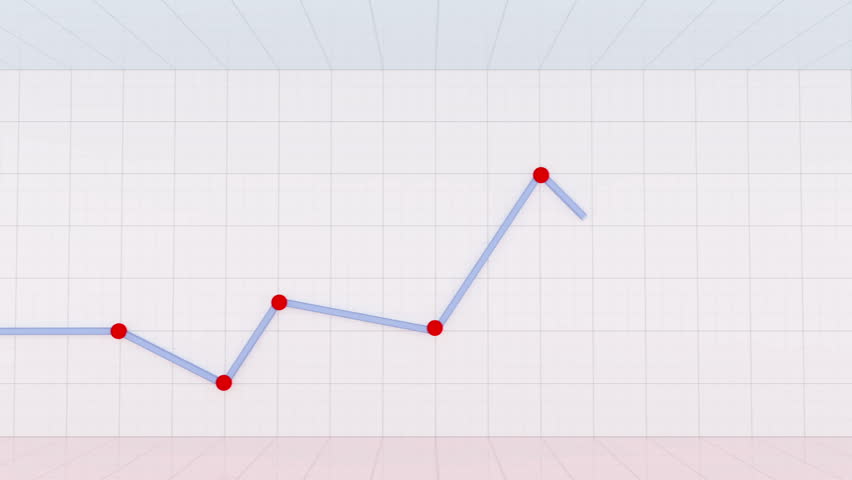 Business Graph Chart Animation. Computer Generated Seamless Loop ...