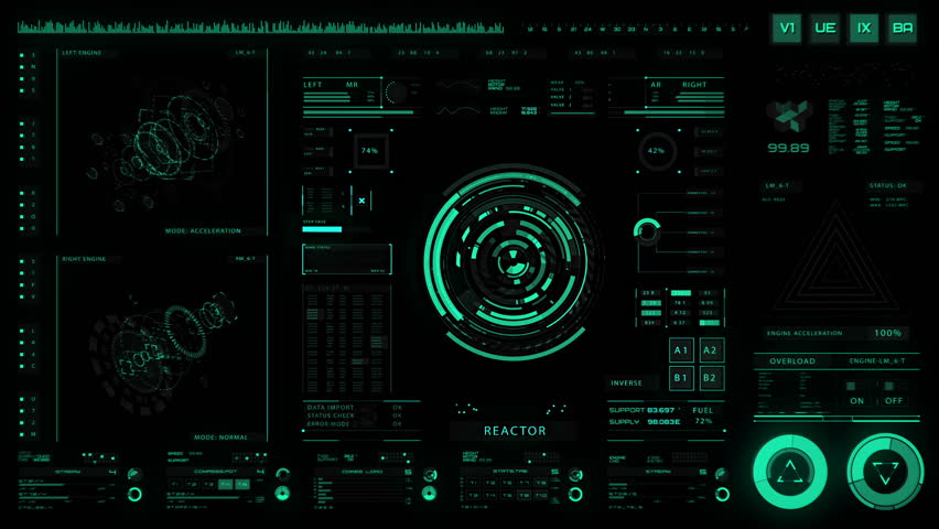 Ultra Detailed Abstract Digital Background. Blinking And Switching ...