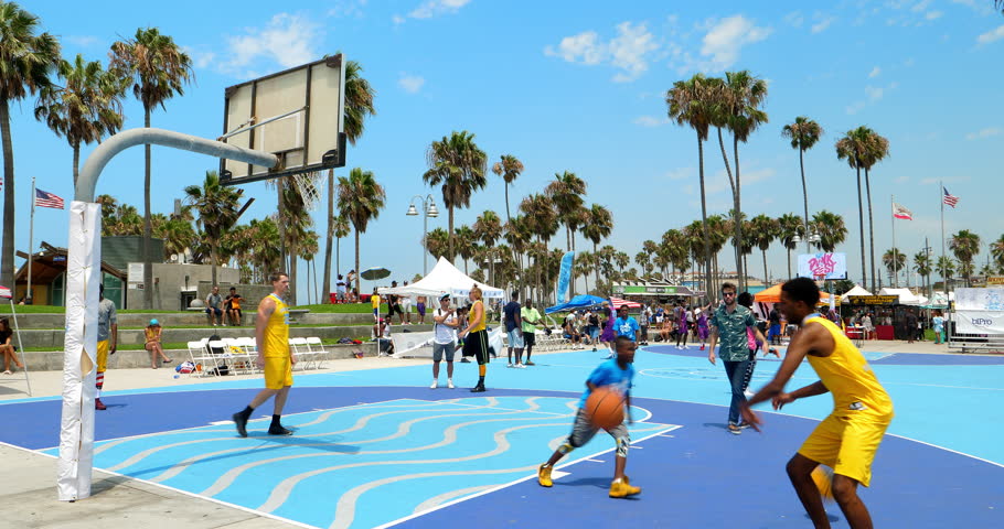 Venice Beach Basketball Courts The Best Beaches In World Venice Beach Basketball Players Footage Stock Clips Courts