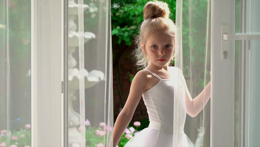 The Little Girl The Ballerina Stock Footage Video 100 Royalty Free