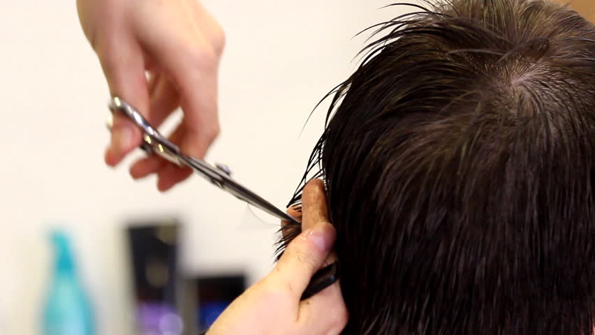 Cutting Hair And Hands Description Stock Footage Video 100