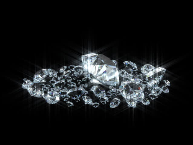 Set Of Spinning Shiny Diamonds - Diamond 06 (HD) - Motion Background ...