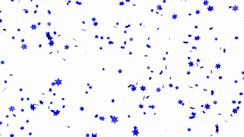 Blue Star Confetti - Loop, Stock Footage Video (100% Royalty-free