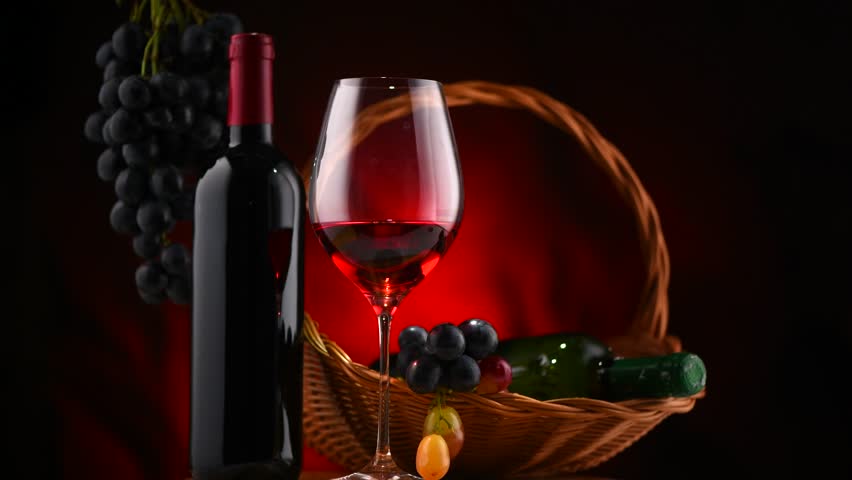 Wine Bottle And Glof Red Wine With Ripe G S Still Life Rotation 360 Degrees Red Wine Over Black Background Border Art Design 4k Uhd Wine Bottle And Glof Red Wine With Ripe G S Still Life Rotation 360 Degrees Red Wine Over Black Background Border Art Design 4k Uhd