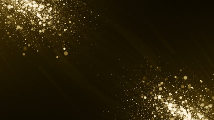 Stock Video Clip of Particles gold glitter awards dust abstract ...