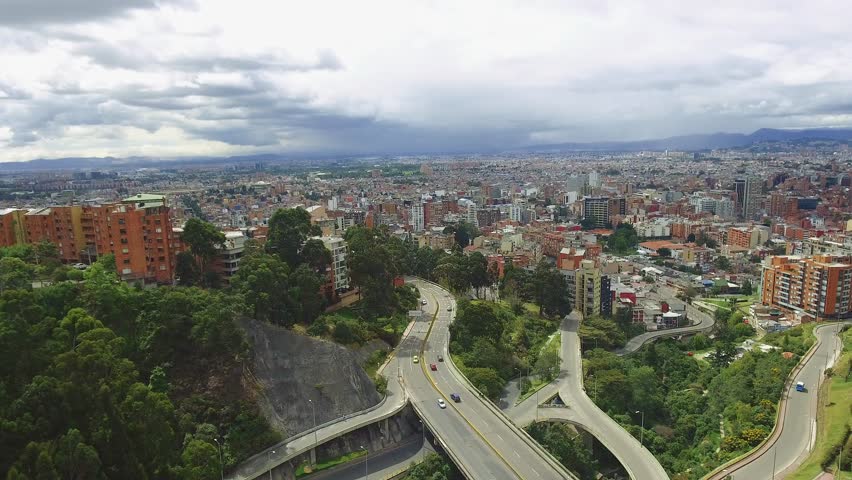 Beautiful Aerial View Of Bogota, Colombia Stock Footage Video 31816453 ...