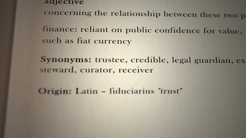 Header of fiduciary