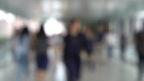 Pedestrians Silhouettes Walking Near The Stock Footage Video 100