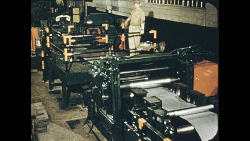 1950s offset printing Fed A Pages Color Offset Press Into Being Printing Two