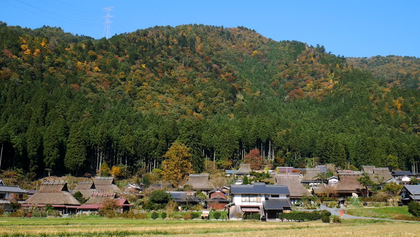 Panoramic View of Japans Rural Stock Footage Video (100% Royalty-free ...