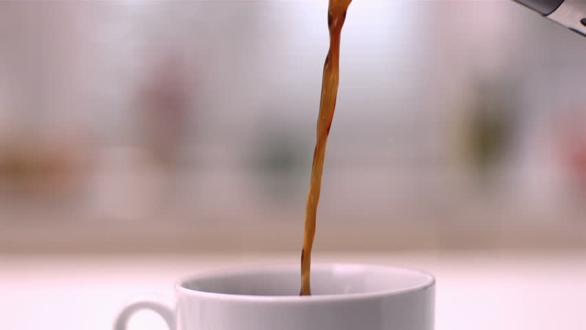 Stock Video Of Coffee Pouring From Cafetiere Into Cup Stock Video Of Coffee Pouring From Cafetiere Into Cup