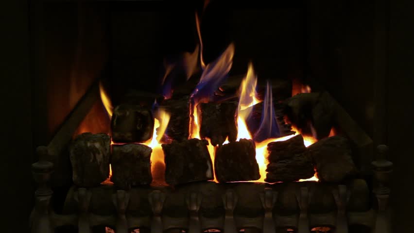 Fireplace Burning With Sound Stock Footage Video 100 Royalty