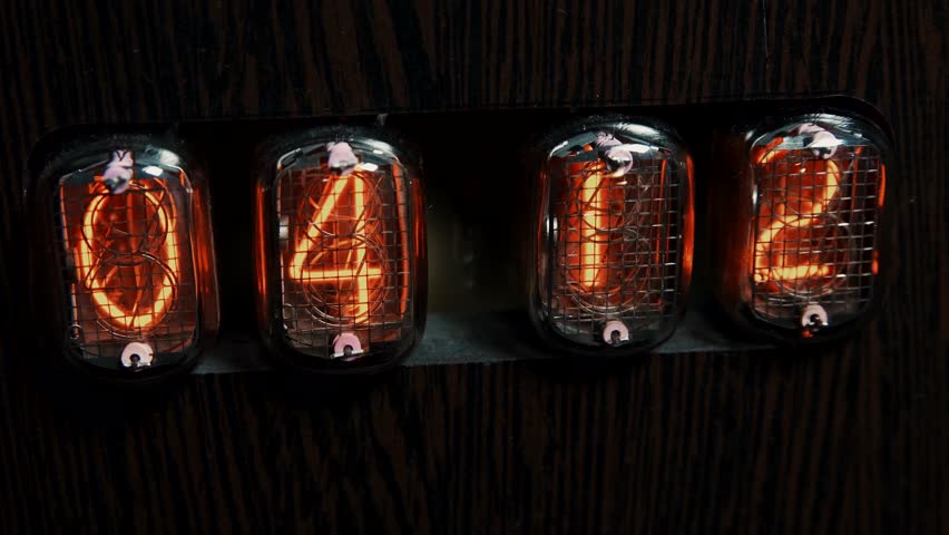 Numerical Vacuum Tubes Also Known Stock Footage Video 100