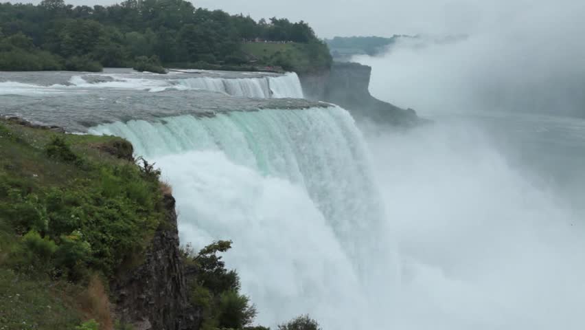 Stunning View Of Niagara Falls Stock Footage Video 100 Royalty Stunning View Of Niagara Falls