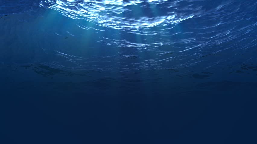 High Quality Looping Animation Of Ocean Waves From Underwater, Diving ...