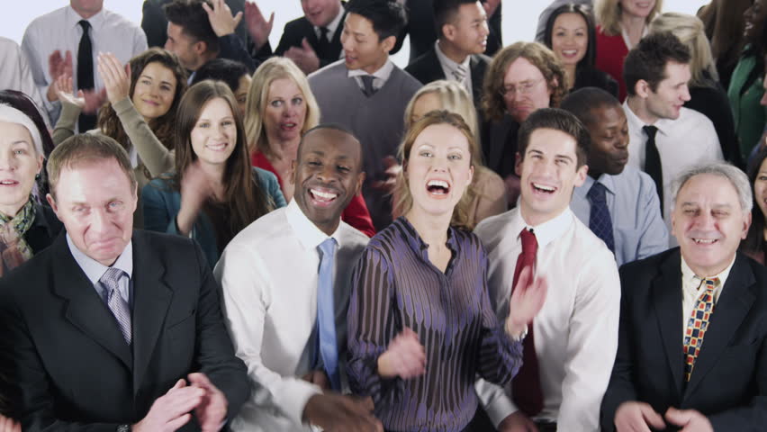 A Large Multi-ethnic Group of Stock Footage Video (100% Royalty-free ...