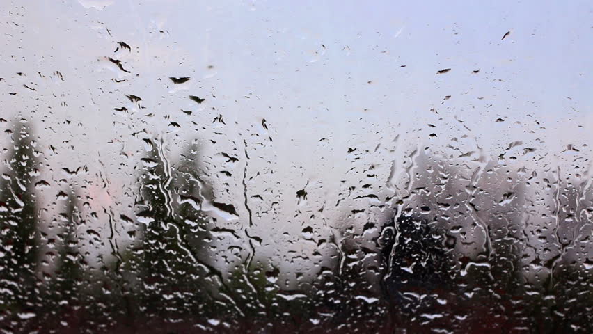 Rain Falling On A Window Rain Falling On A Window