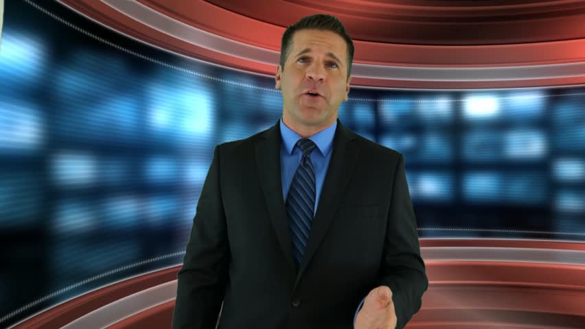 Header of newscaster
