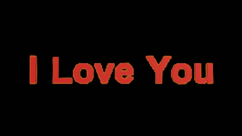 Fire i Love You,flame Text. Stock Footage Video (100% Royalty-free ...