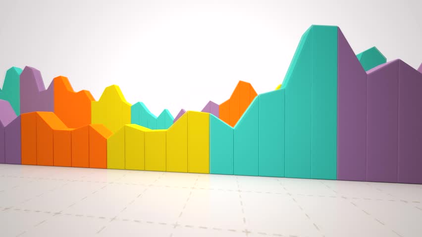 Charts And Graphs Loop: Seamless Animation Loop Of Various Bar Graphs