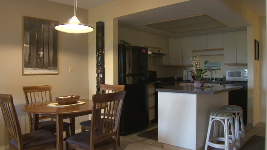 Sequence of lights turning on through out home.