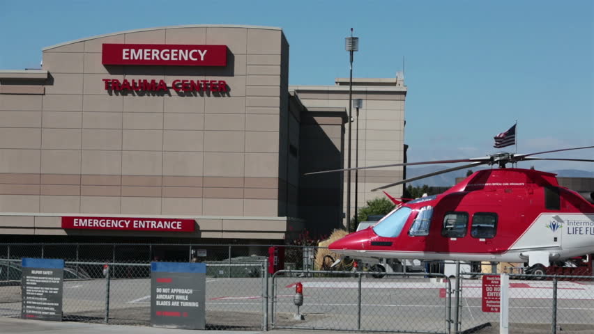 Provo Utah Sept 2013: Emergency Trauma Hospital Life Flight Helicopter 