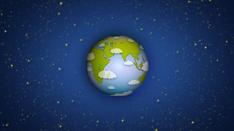 Cartoon Earth Zoomin Animation Hd Loopable Stock Footage Video (100%  Royalty-free) 473542 | Shutterstock