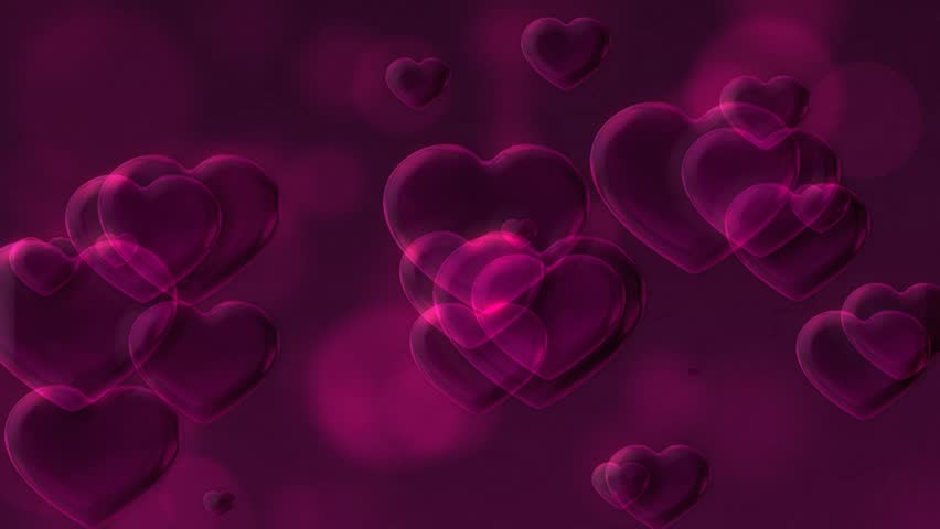 Hot Pink Cascading Valentine Love Hearts Abstract Background Stock ...