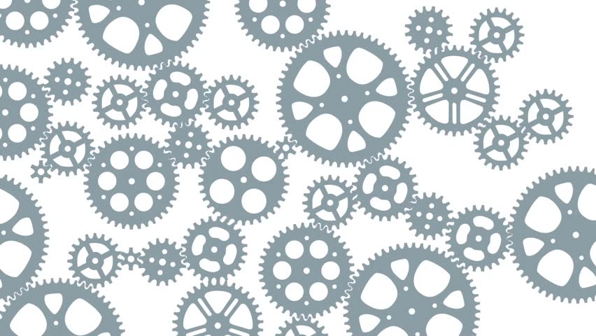 log ratio 20 Loop Stock Video Animated Footage Gears for Animation (100