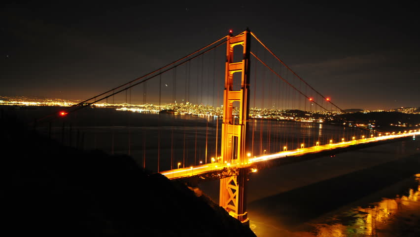 Golden Gate Bridge at Night in San Francisco, California image - Free ...