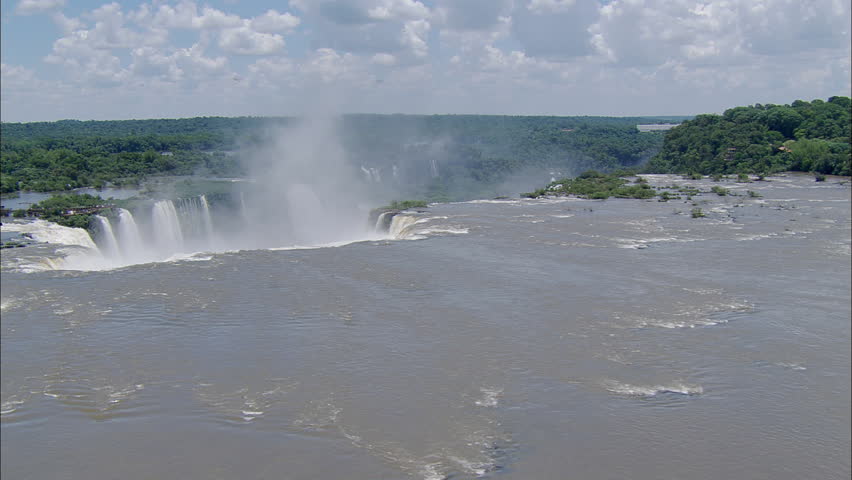 Waterfall River Paradise Rapids The Stock Footage Video 100 Waterfall River Paradise Rapids The Scene Moves Over Edge And Down Into An Epic A Group Of People View Deep Ful